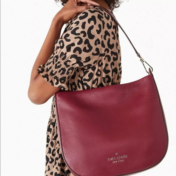 kate spade Bags Kate Spade Lexy Shoulder Bag Dark Purple Leather